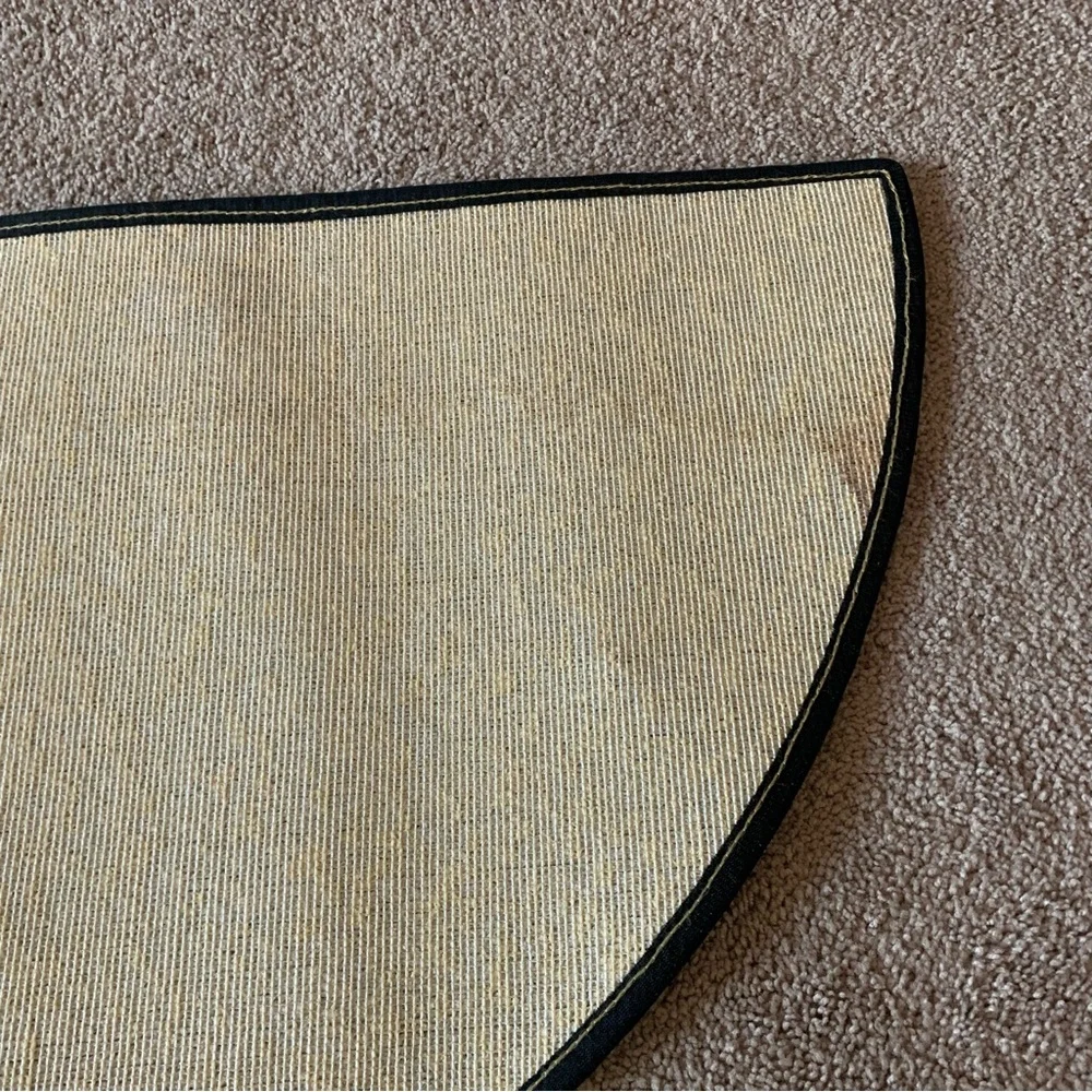 Vintage large gray flying geese bird nature decorative half moon door mat rug